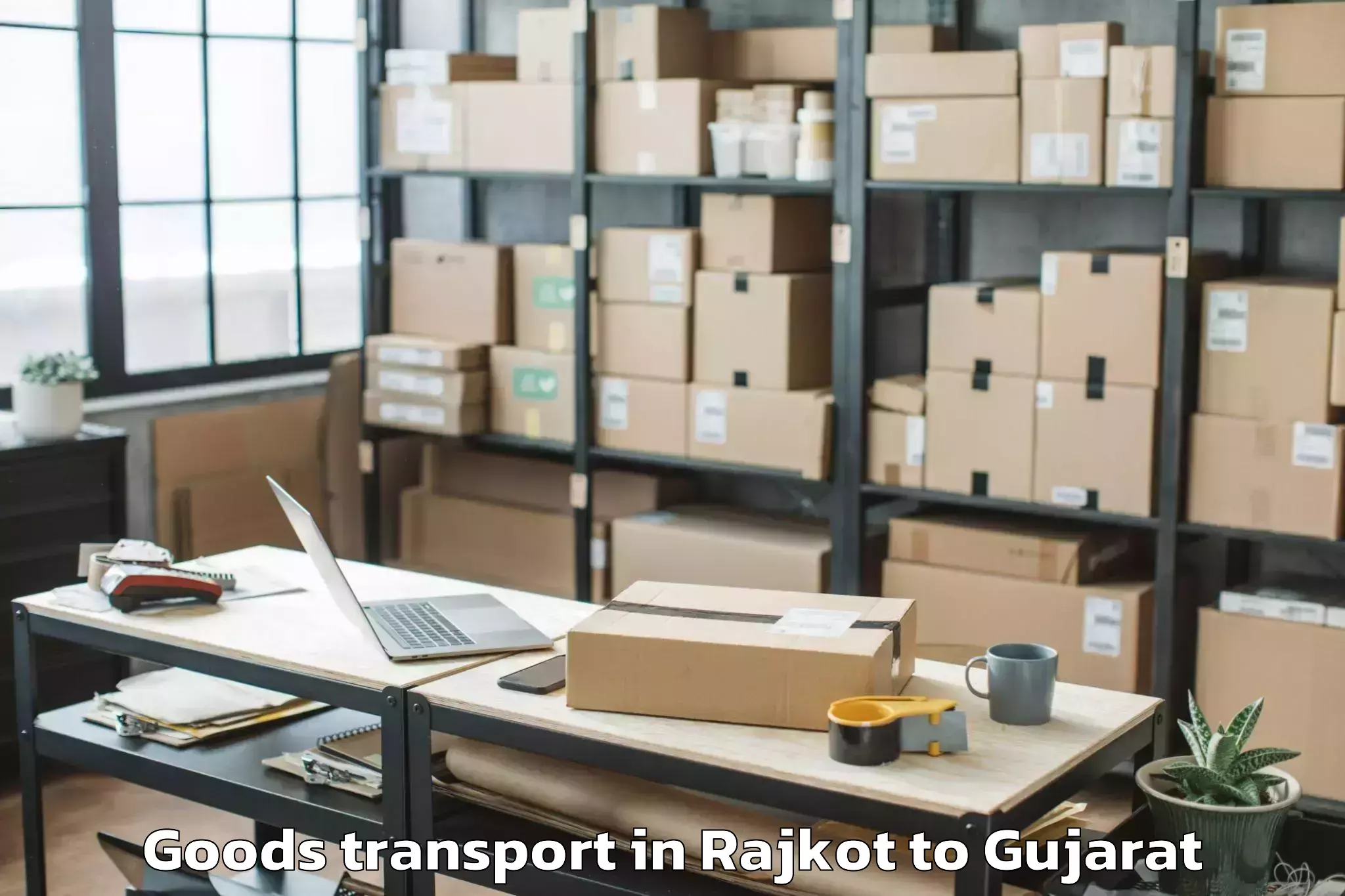 Trusted Rajkot to Tilakwada Goods Transport